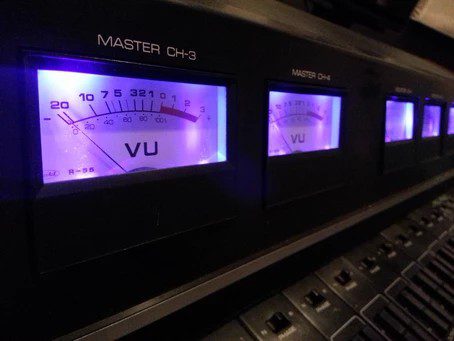 Recording studio in Utah featuring vintage Yamaha PM 1000